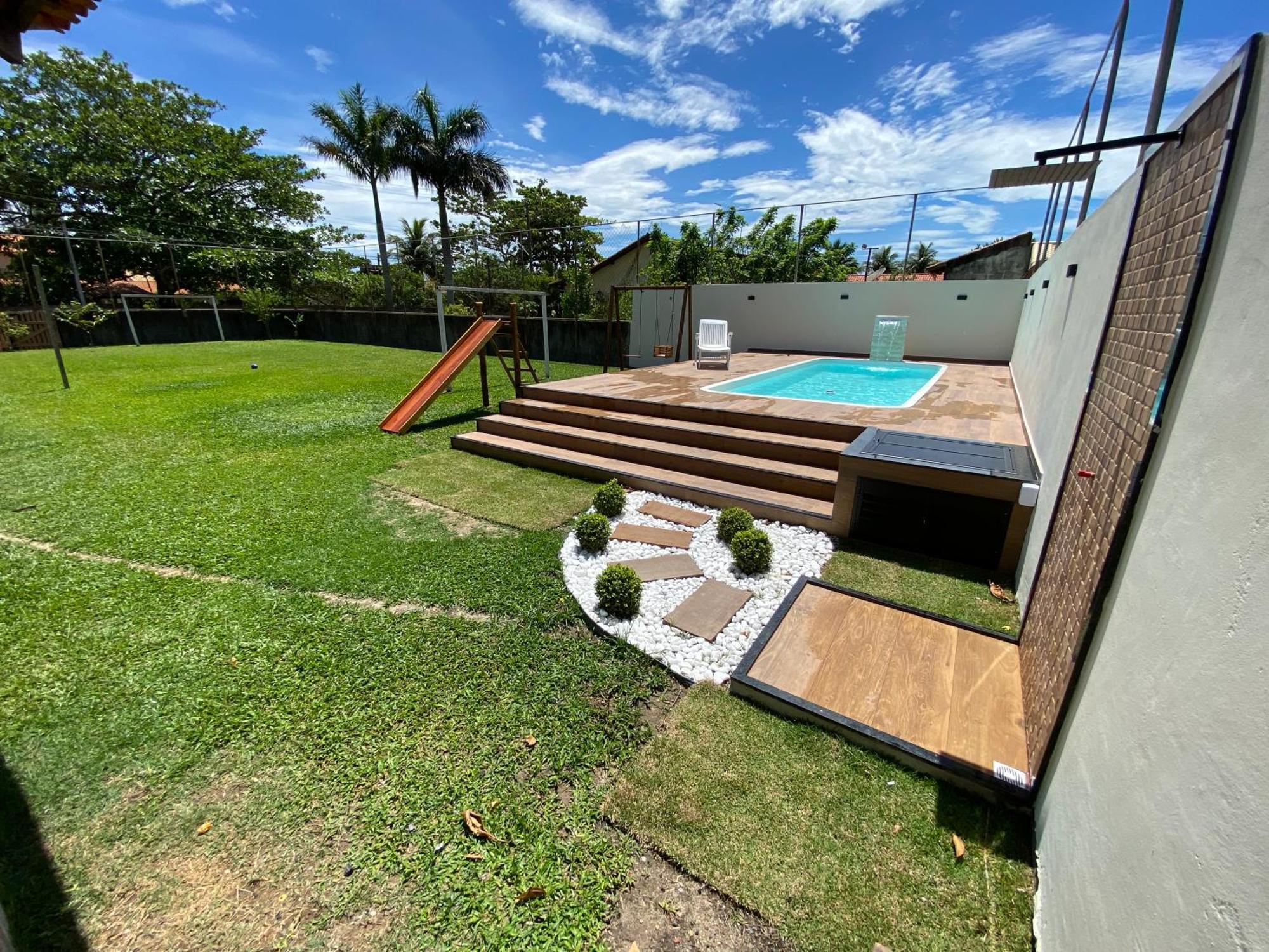 Casa Bem Espacosa Com Piscina, Campo De Futebol E Area Gourmet A Um Quarteirao Da Lagoa De Praia Seca อรารูอามา ภายนอก รูปภาพ